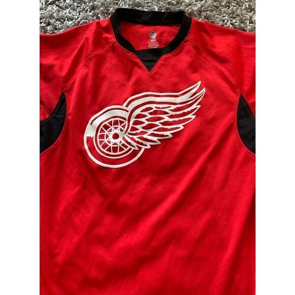 NHL OFFICIAL Detroit Red Wings Hockey Jersey Shirt VINTAGE Y2K MCM unisex SMALL - Picture 2 of 5
